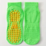 Anti-Skid Yoga Socks, made with Bamboo and Spandex in vibrant colours. These women's yoga socks are the perfect companion for your yoga, Pilates, dance, or ballet sessions, offering comfort, grip, and hygiene all in one. Crafted with a blend of bamboo and spandex, these socks are not only soft and breathable but also naturally antibacterial. The bamboo fabric helps to prevent the growth of odour-causing bacteria, keeping your feet fresh and odour-free throughout your workout. Designed with anti-skid grips, these socks provide excellent traction, enhancing your balance and stability during your exercises. Whether you're holding a yoga pose, practicing your dance moves, or engaging in a Pilates routine, these socks will help you maintain your grip and prevent slipping.The pack includes three pairs of socks in a variety of vibrant colours, adding a touch of fun and style to your workout attire. The free size design ensures a comfortable fit for most foot sizes, offering a snug yet stretchy feel that conforms to your feet's shape. Not only are these socks practical and functional, but they are also easy to care for. Simply toss them in the washing machine for a quick and convenient clean, making them a hassle-free choice for your active lifestyle. Elevate your fitness routine with these versatile and stylish socks today.